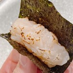 鮨 極 - 帆立の海苔巻き①
