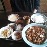 昇龍 - マーボー豆腐定食　四川風ちょいﾋﾟﾘﾘ
