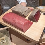 神田錦町 鮨たか晴 - 当日のネタ