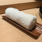 神田錦町 鮨たか晴 - おしぼり2本目