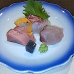 瀬戸内味覚処 芸州 本店 - お造り三種盛り