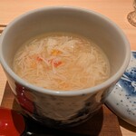 銀座 鮨 天ぷら いわい - カニ餡茶碗蒸し