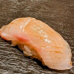 銀座 鮨 天ぷら いわい - 鯛　酢橘醤油