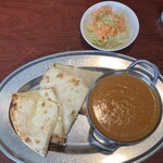 インディアンダイニング＆バー ナン - チーズナンセット、キーマカレー