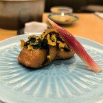 鮨 輝泉 - 本鱒の菜種焼き