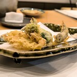 鮨 輝泉 - ワカサギと旬の山菜天ぷら