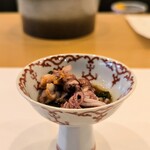 鮨 輝泉 - ホタルイカのしゃぶしゃぶと行者ニンニク