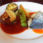 欧風料理 ブラッスリー・グー - メインのお魚はさわら・お肉はカイノミ