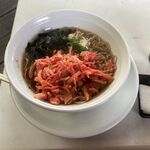 真岡駅立ち食いそば しりゅう - 紅生姜天そば