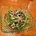 亀戸 沖縄ダイニング居酒屋いさたこ - ゴーヤーとみょうがの塩昆布和え