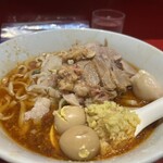 ラーメン二郎 - ラーメンミニSK半分 生姜半分　脂少し