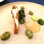 Le Coin Discret - スジアラソテー　寒甘豆　菜の花