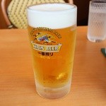 サイゼリヤ - 生ビール 中ジョッキ 399円。