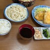 せっちゃんうどん - 料理写真:魚の日（アジフライ） 900円