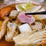 京野菜 桜肉 鴨肉 子鴨 - 鴨鍋の鴨肉しゃぶしゃぶ