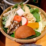 京野菜 桜肉 鴨肉 子鴨 - 鴨鍋の京野菜