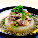  肉吸いおでん大根