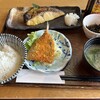 あぶりゃんせ 百干 - 焼き魚定食に、アジフライ単品追加
