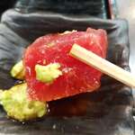 はまさき村 - マグロの刺身（アップ）