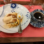 ビストロ瀬田亭 コツナ - キャラメルのグラス、クレープシュゼット／Glace au caramel, Crêpe Suzette