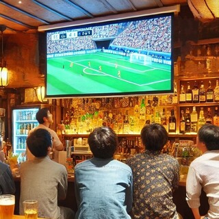 豊富なドリンク！もんじゃを食べながらスポーツ観戦も！