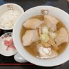 喜多方ラーメン 坂内 - 喜多方ラーメン＋半ライス