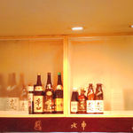 水車 - 飾り棚の「古秘」は飲み放題メニューに入ってます！