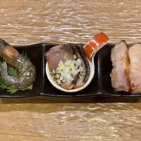 豊栄 - 前菜三種はどれも絶品