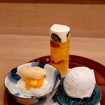 馬車道 大かわ - 甘味三種