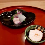 馬車道 大かわ - 鮃（菜花を巻いて）