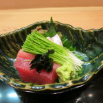 ふじ - 鮪、鯛、芽葱、海苔