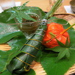 ふじ - 八寸　梶の葉にのせて