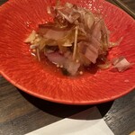 288871534 - 「鰤と鯛の新玉ドレッシング」