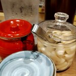 野方ホープ - ニンニク、あぶら唐辛子