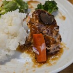 キッチン ブルー グローブ - 人参を添えて