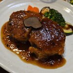 キッチン ブルー グローブ - 反対側から、トリュフが乗っています