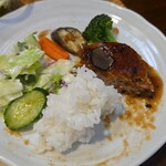 キッチン ブルー グローブ - 再びワンプレート