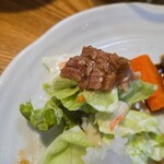 キッチン ブルー グローブ - サラダを添えて