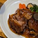 キッチン ブルー グローブ - ホロホロに、柔らかいポシェをカット