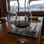 徳山鮓 - DOMAINE LECHENEAUT NUITS-SAINT-GEORGES 2020　赤ワイン グラス。