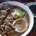 高田食堂 - 肉そば＋おにぎり(520円＋120円)