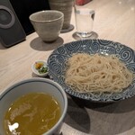 やきとり 児玉 - 〆の「つけ麺」。つけ汁のパンチが効いていました。