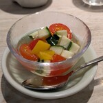 やきとり 児玉 - 「マリネ」ズッキーニ、パプリカ、ミニトマトでお口さっぱり。