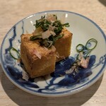 やきとり 児玉 - 「厚揚げ」熱々カリカリ、中トロリ！