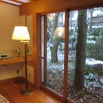 由布院 玉の湯 - 客室のベランダ