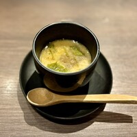 鉄板和食とワイン 萬鉄 - 牛すじ煮込の茶碗蒸し
