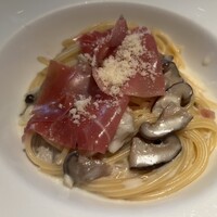 RISTORANTE Orobianco - 生ハムとポルチーニのクリームパスタ