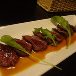 BUGreen - ④えぞ鹿のタタキ　黄味のソース