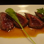 BUGreen - ④えぞ鹿のタタキ　黄味のソース