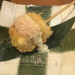 魚 枡 - 子持ち昆布の串揚げ